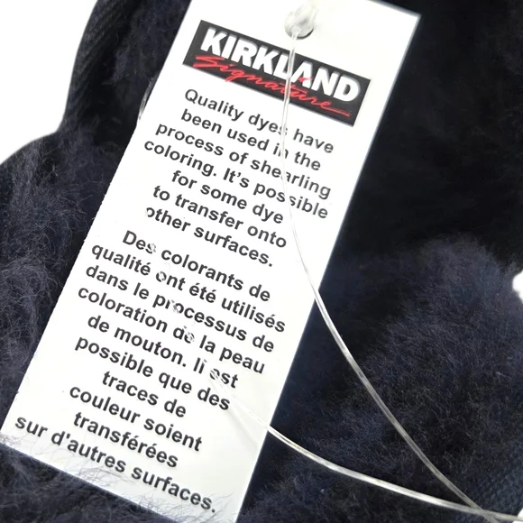 Kirkland Shearling Suede Leather Boots NEW Womens 8 Blue Short Winter Cozy - Picture 9 of 13